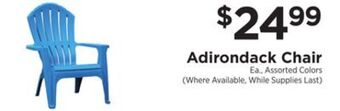 ShopRite Adirondack chair offer