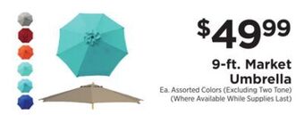 ShopRite 9-ft. market umbrella offer