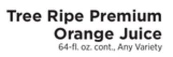 ShopRite Premium orange juice offer
