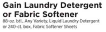 ShopRite Laundry detergent or fabric softener offer