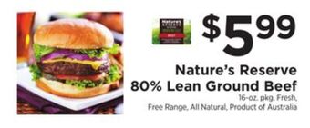 ShopRite 80% lean ground beef offer