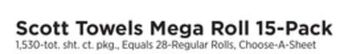 ShopRite Towels mega roll 15-pack offer