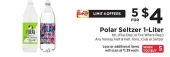 ShopRite Seltzer 1-liter offer