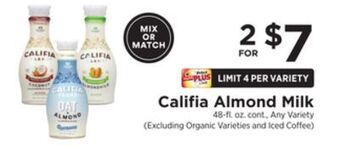 ShopRite Almond milk offer