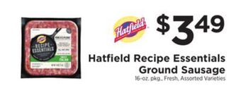 ShopRite Recipe essentials ground sausage offer