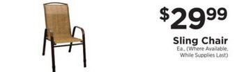 ShopRite Sling chair offer