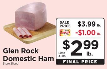ShopRite Domestic ham offer