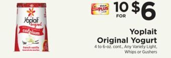 ShopRite Original yogurt offer