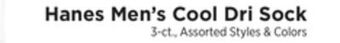ShopRite Men's cool dri sock offer
