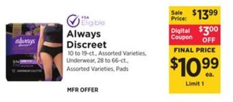 ShopRite Discreet offer