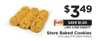 ShopRite Store baked cookies offer