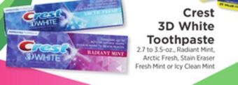 ShopRite 3d white toothpaste offer