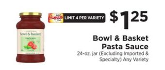 ShopRite Pasta sauce offer