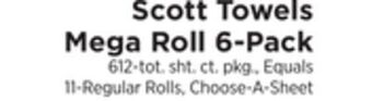 ShopRite Towels mega roll 6-pack offer