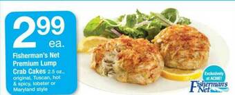 ACME Fisherman's Net Premium Lump Crab Cakes offer