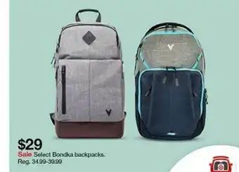 Target Select Bondka Backpacks offer