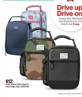 Target Select Fulton Bag Co. Lunch Bags offer