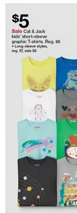 Target Cat & Jack Kids' Short-sleeve Graphic T-shirts offer