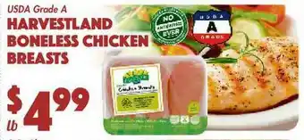 The Food Emporium Usda Grade A Harvestland Boneless Chicken Breasts offer