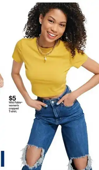 Target Wild Fabie Women's Cropped T-shirt offer