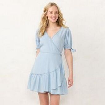 Kohl's Women's lc lauren conrad mini wrap dress offer