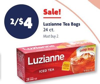 Family Dollar Luzianne tea bags offer