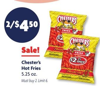 Family Dollar Chester's hot fries offer