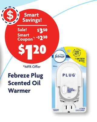 Family Dollar Febreze plug scented oil warmer offer