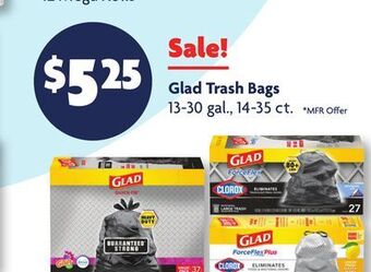 Family Dollar Glad trash bags offer
