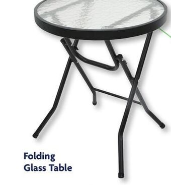 Family Dollar Folding glass table offer