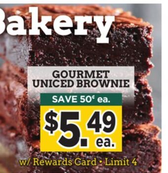 Dearborn Market Gourmet uniced brownie offer