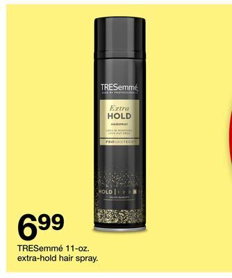 Target Tresemmé 11-oz. extra-hold hair spray offer