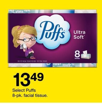 Target Select puffs 8-pk. facial tissue offer