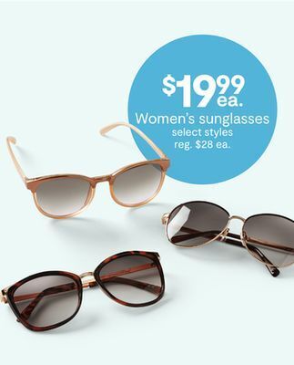 JC Penney Women's sunglasses offer