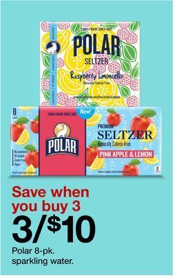 Target Polar 8 - pk sparkling water offer
