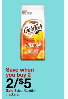 Target Select goldfish crackers offer