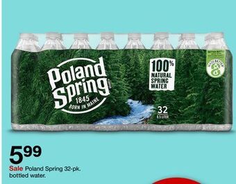 Target Poland spring 32-pk. bottled water offer