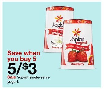 Target Yoplait single-serve yogurt offer