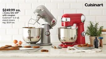 JC Penney Cuisinart® 5.5-qt. stand mixers offer