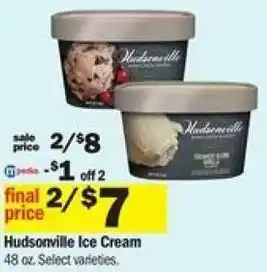 Meijer Hudsonville Ice Cream 48 oz offer