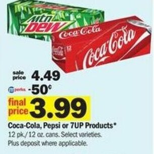 Meijer Coca-Cola, Pepsi or 7UP Products offer