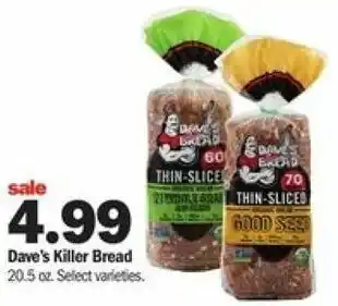 Meijer Dave's Killer Bread 20.5 oz offer
