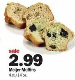 Meijer Meijer Muffins 14 oz offer