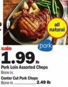 Meijer Pork Loin Assorted Chops Bone In offer