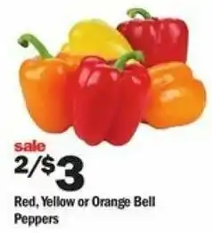 Meijer Red,Yellow Or Orange Bell Pepper offer