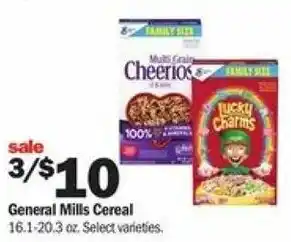 Meijer General Mills Cereals 16.1-20.3 oz offer