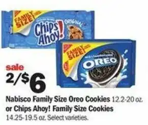 Meijer Nabisco Family Size Oreo Cookies Or Chips Ahoy! Family Size Cookies offer