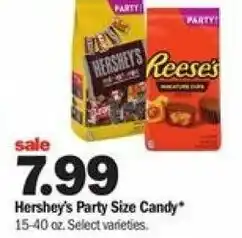 Meijer Hershey's Party Size Candy 15-40 oz offer