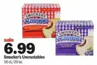 Meijer Smucker's Uncrustables 20 oz offer