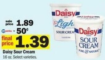 Meijer Daisy Sour Cream 16 oz offer